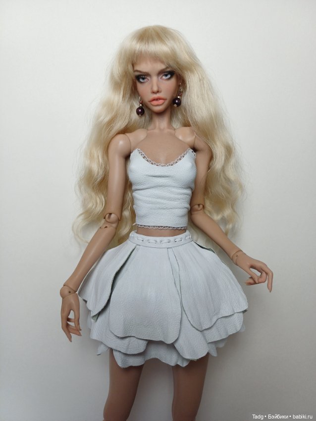Платье из кожи Цветок — Одежда для BJD (фото 2)