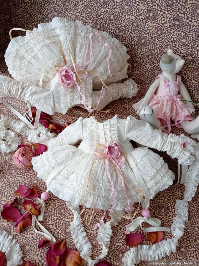 #2 Платье 🍭🍥 "Облачный зефир" для Готц/Zwergnase