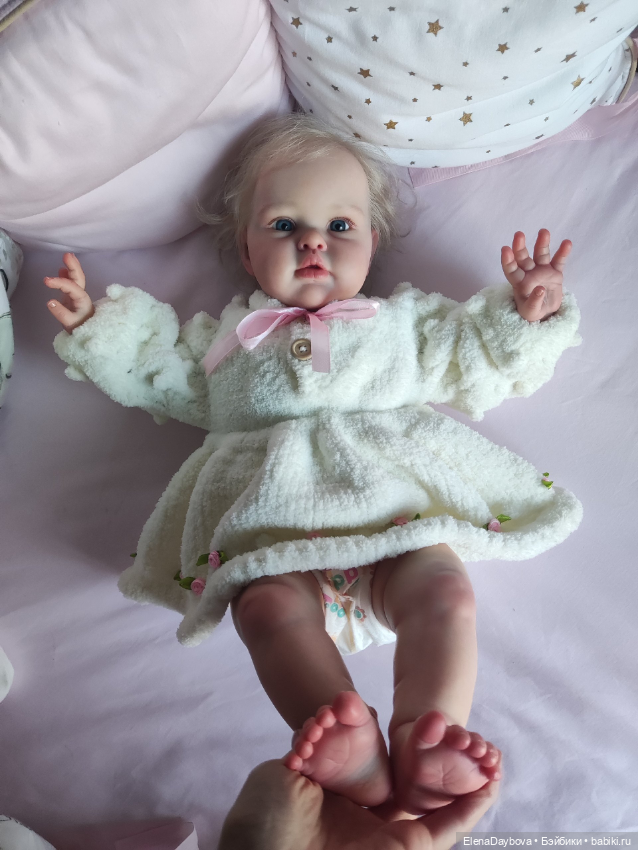 Кукла реборн из оригинального молда Ellie скульптора Ирины Капланской (фото 3)