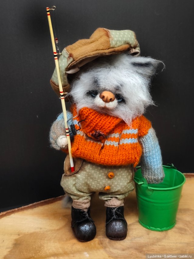 Котик рыбак — Авторские игрушки