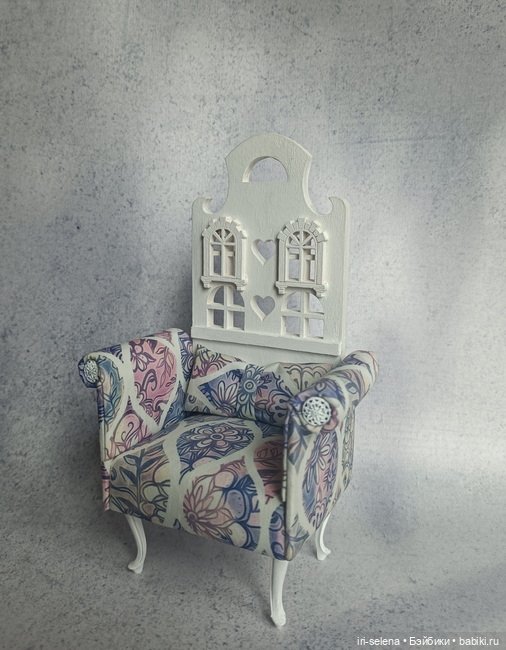 ЦЕНА СНИЖЕНА 1 день, до 3 апреля Кресло "Mila" с пледом и подушками. Куклам от 15 до 22 см (фото 4)