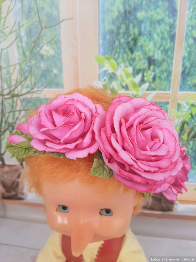 Ободок розы — Украшения и очки для кукол (фото 9)