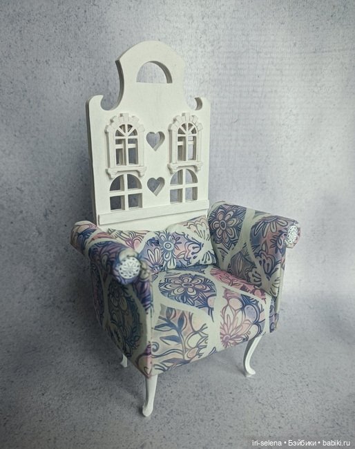 ЦЕНА СНИЖЕНА 1 день, до 3 апреля Кресло "Mila" с пледом и подушками. Куклам от 15 до 22 см (фото 3)