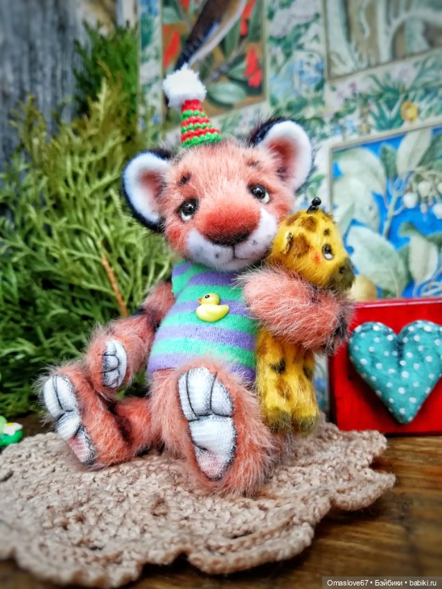 Тигр Гриша и жирафа — Авторские игрушки (фото 8)