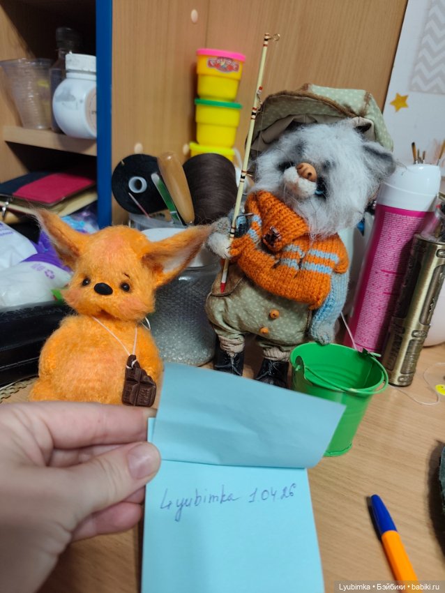 Котик рыбак — Авторские игрушки