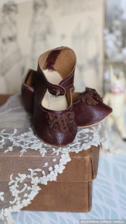 Туфли для антикварной куклы