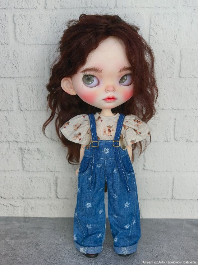 Комплект комбинезон и блузка для Блайз Blythe одежда (фото 2)