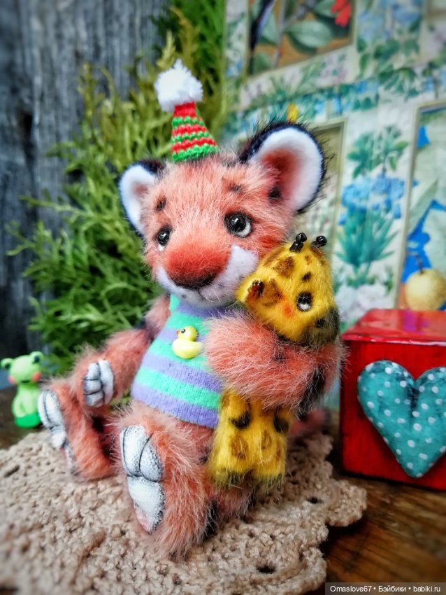 Тигр Гриша и жирафа — Авторские игрушки