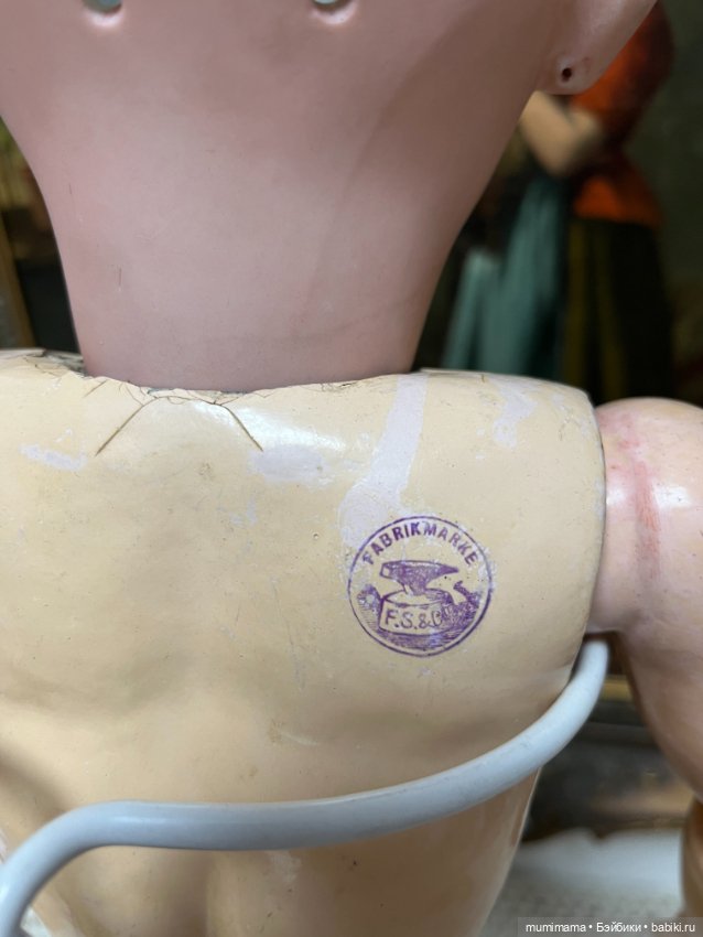 Антикварная ранняя кукла Franz Schmidt рост 60 см