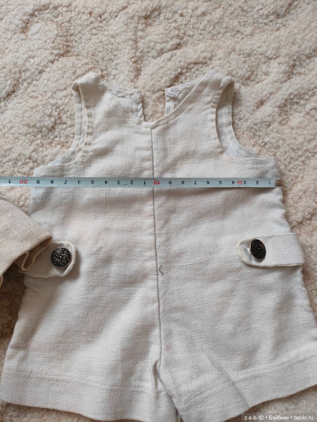 Антикварное льняное платье и песочник (фото 8)