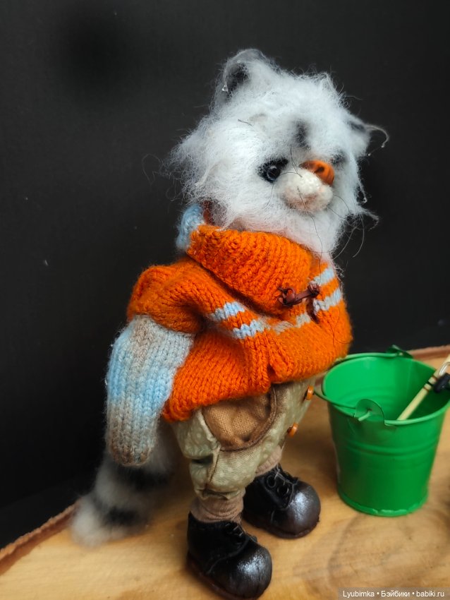 Котик рыбак — Авторские игрушки (фото 5)