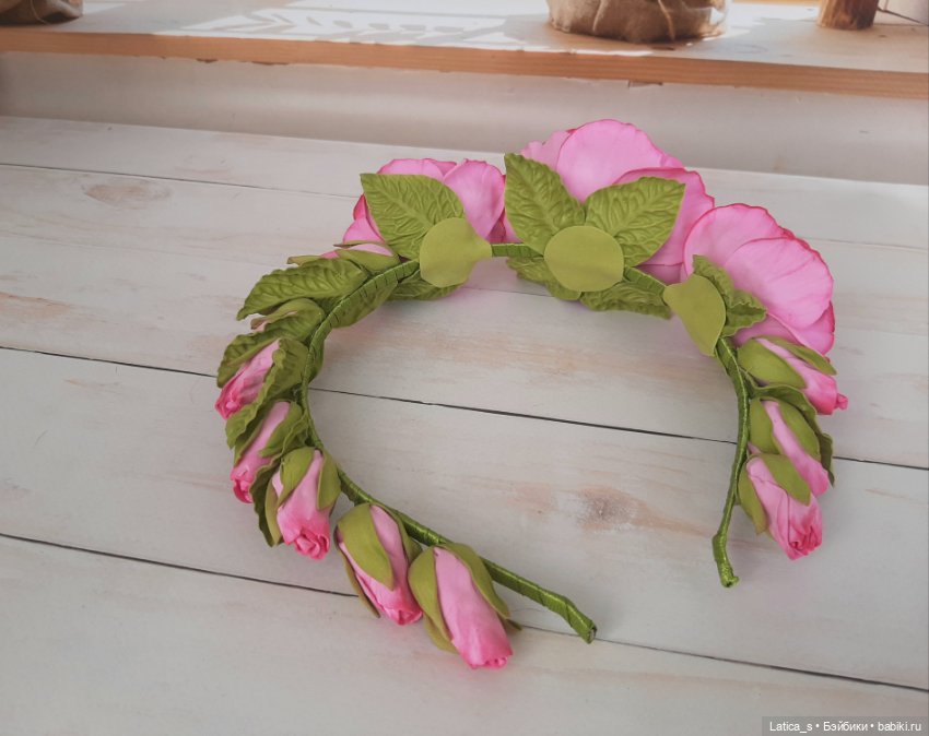 Ободок розы — Украшения и очки для кукол (фото 2)