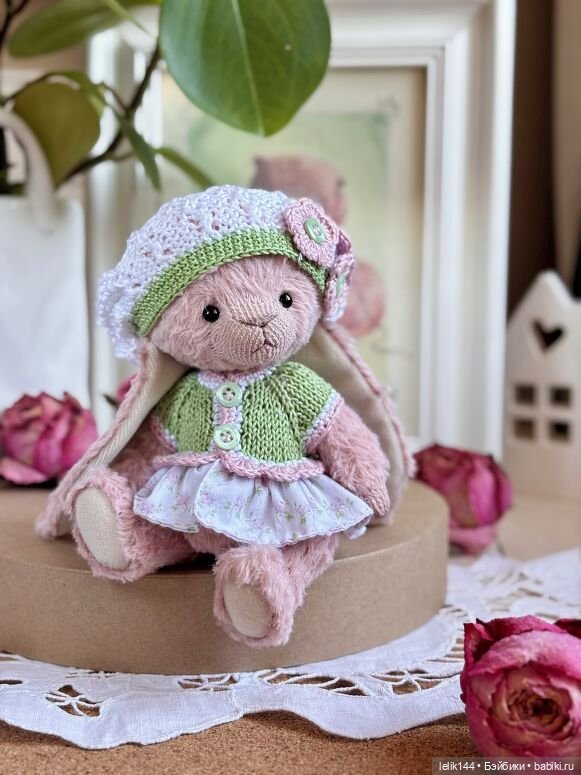 Тедди зайка Амелия (рост 16 см) (фото 5)