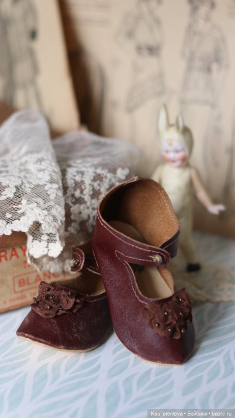 Туфли для антикварной куклы (фото 3)
