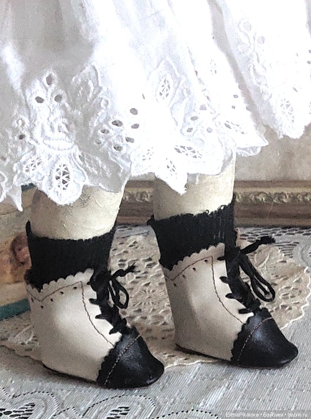 Сапожки для антикварной куклы (фото 4)