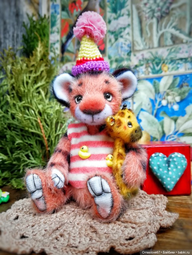 Тигр Яша и жирафа — Авторские игрушки (фото 6)