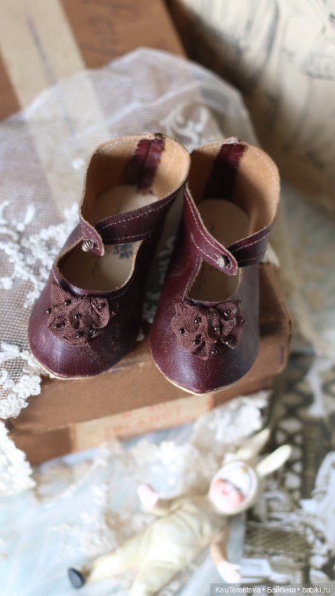 Туфли для антикварной куклы (фото 4)