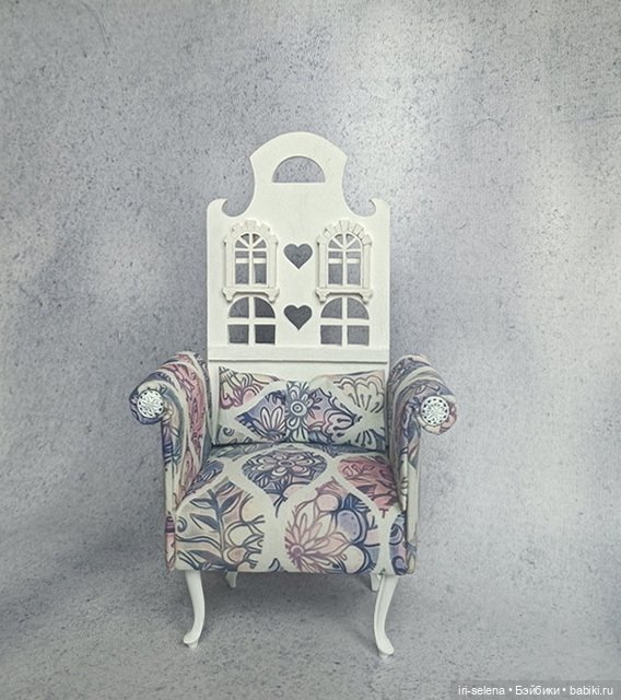 ЦЕНА СНИЖЕНА 1 день, до 3 апреля Кресло "Mila" с пледом и подушками. Куклам от 15 до 22 см