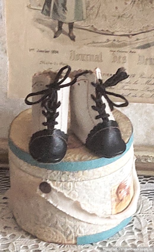 Сапожки для антикварной куклы (фото 3)