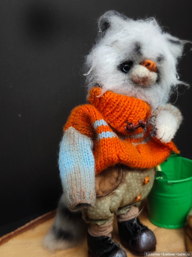 Котик рыбак — Авторские игрушки (фото 8)