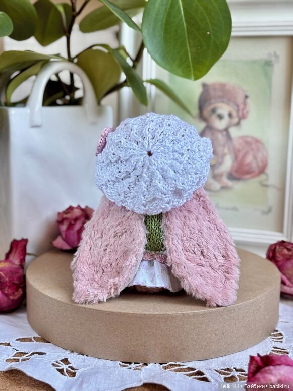 Тедди зайка Амелия (рост 16 см) (фото 4)