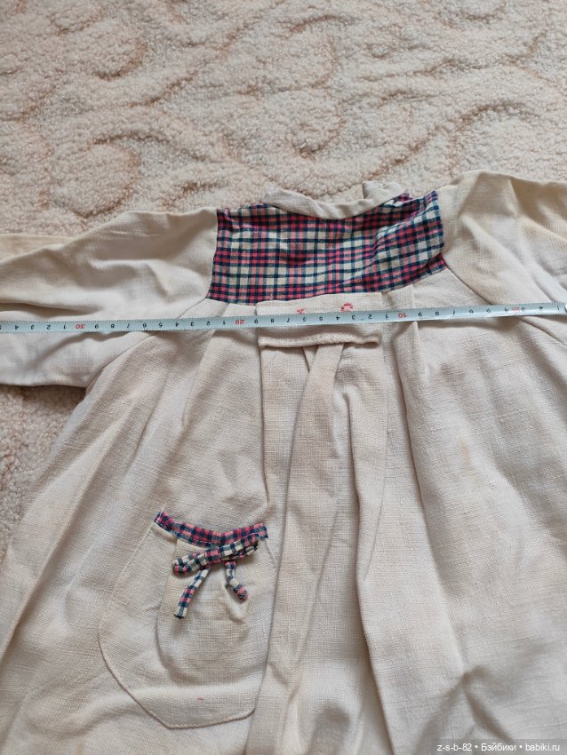 Антикварное льняное платье и песочник (фото 10)