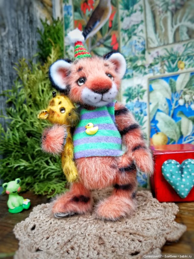 Тигр Гриша и жирафа — Авторские игрушки (фото 7)