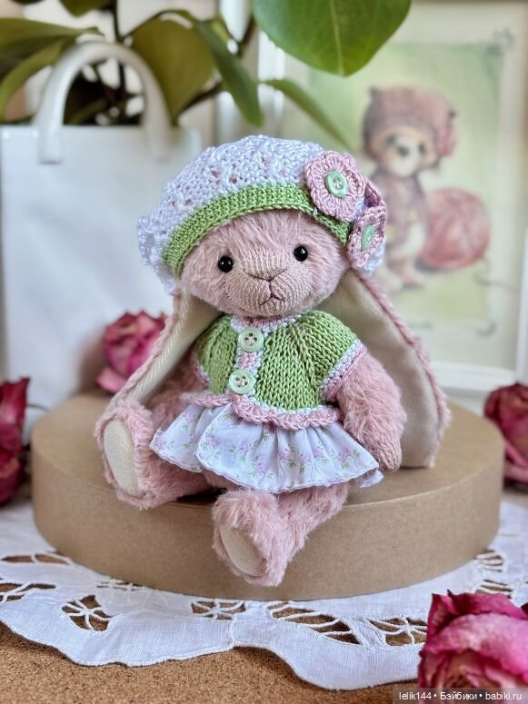 Тедди зайка Амелия (рост 16 см)