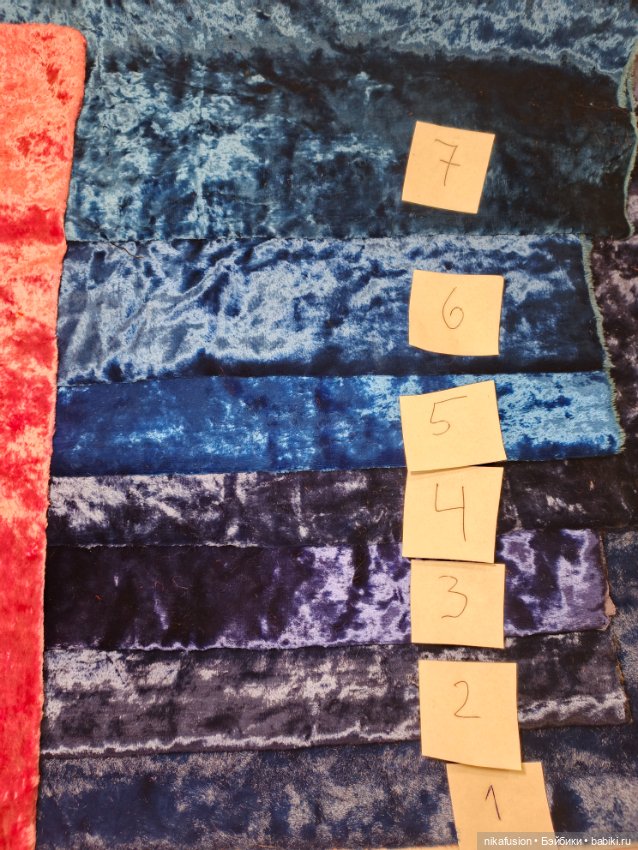 Плюш СССР натуральный синий