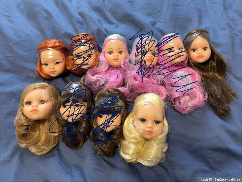 Головы от кукол Паола Рейна