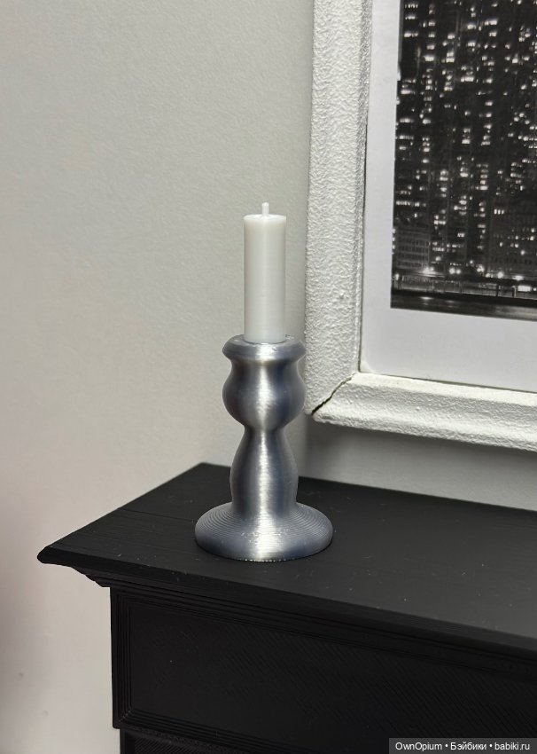 Подсвечник серебристый 1/6