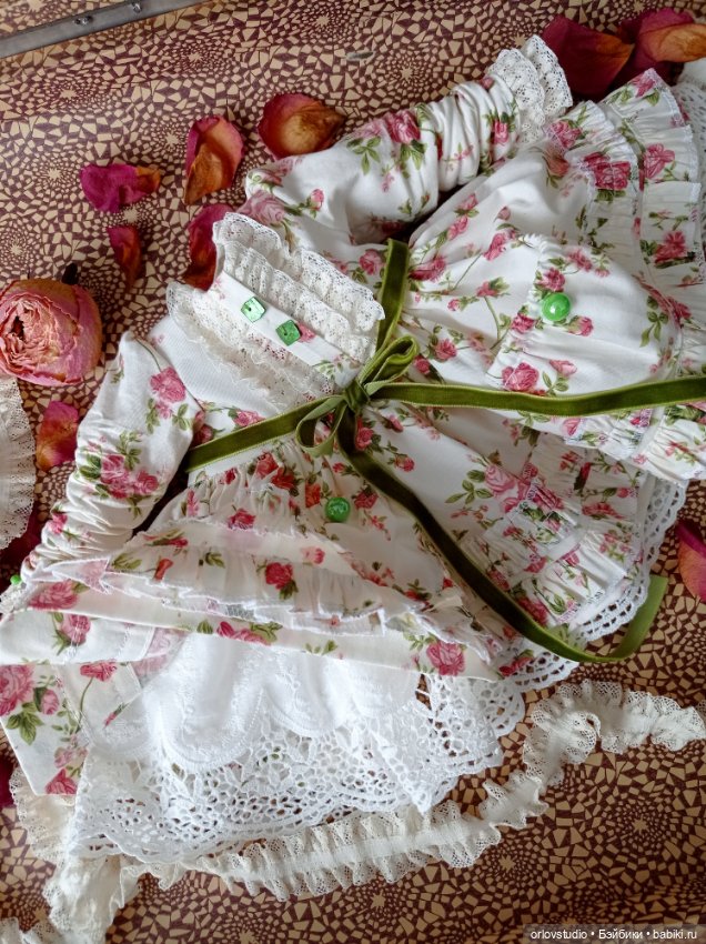 🌸🌸🌸Платье "Прованс" для кукол Готц и Цвергназе/Zwergnase (фото 3)