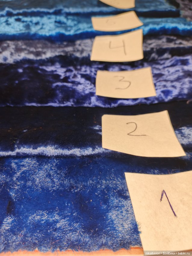 Плюш СССР натуральный синий (фото 4)