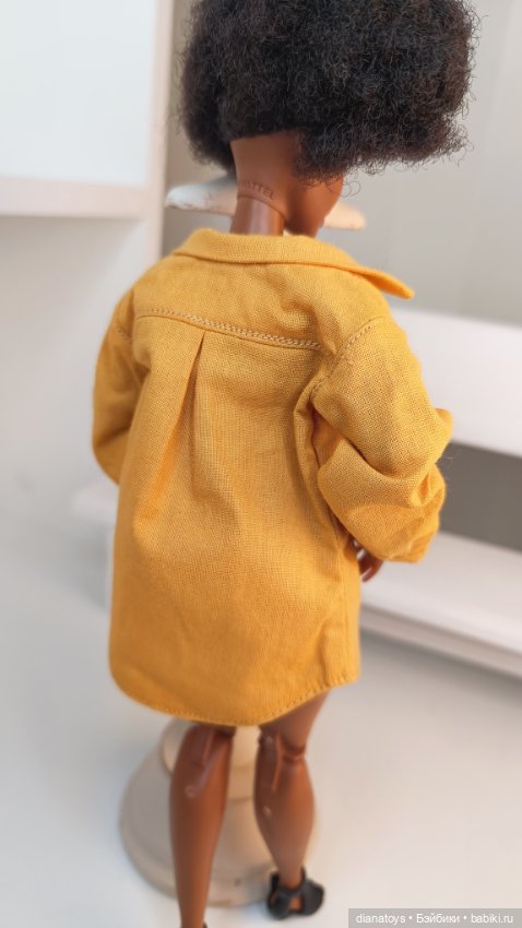 Комплект одежды для кукол Барби пышка curvy Платье и рубашка (фото 4)