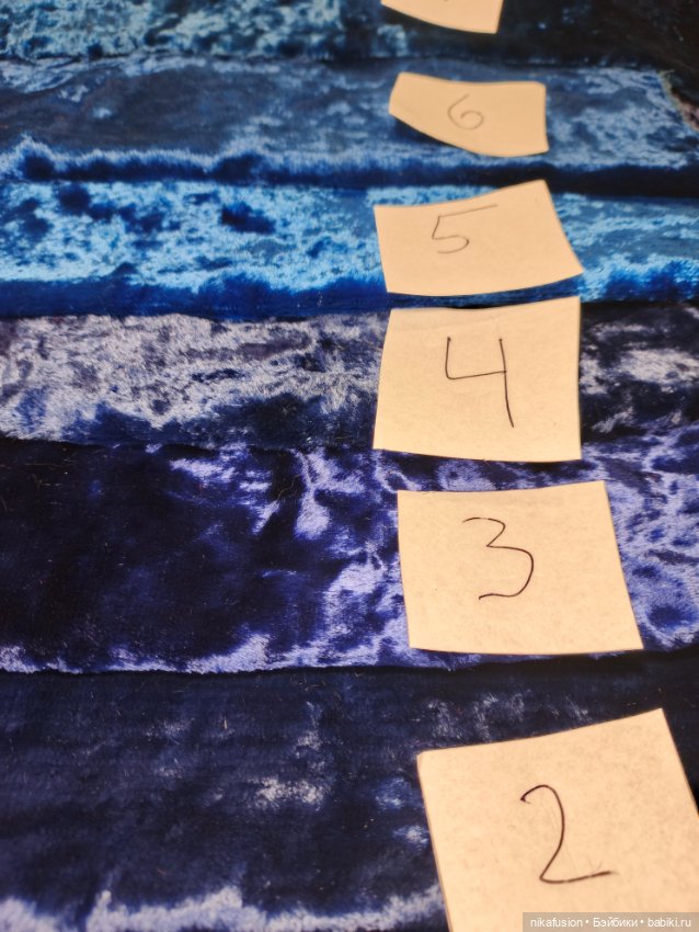 Плюш СССР натуральный синий (фото 5)