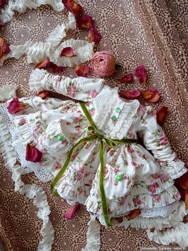 🌸🌸🌸Платье "Прованс" для кукол Готц и Цвергназе/Zwergnase