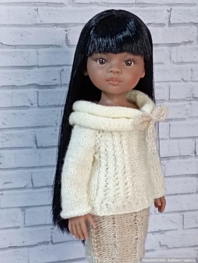 Юбка, кофта для кукол Паола Рейна 32-34 см (фото 5)