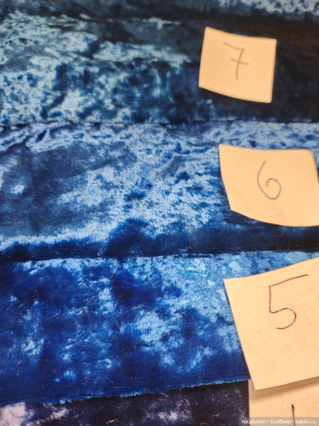 Плюш СССР натуральный синий (фото 7)