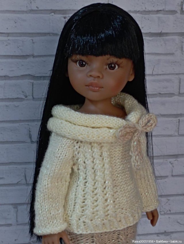 Юбка, кофта для кукол Паола Рейна 32-34 см
