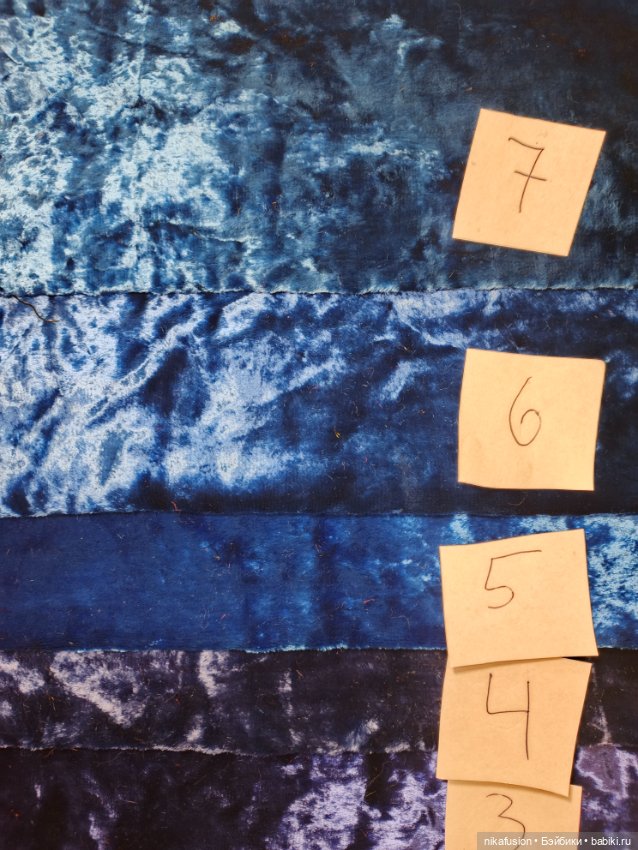 Плюш СССР натуральный синий (фото 3)