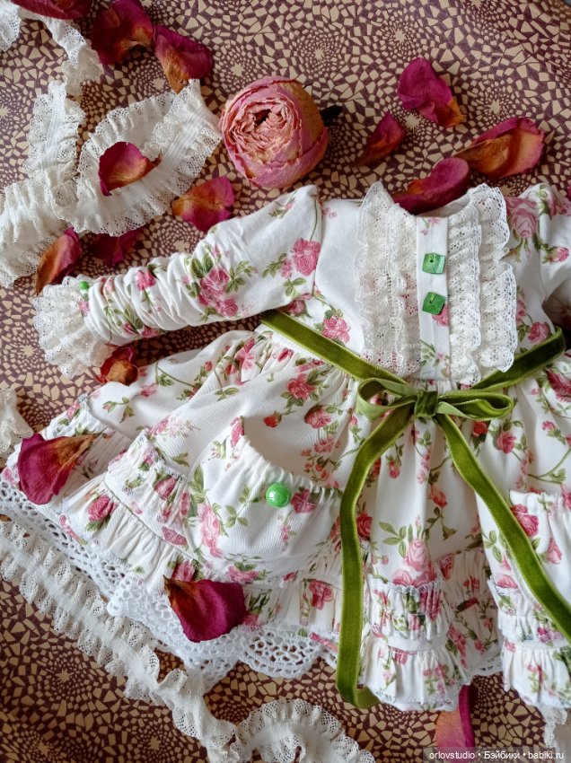 🌸🌸🌸Платье "Прованс" для кукол Готц и Цвергназе/Zwergnase (фото 2)