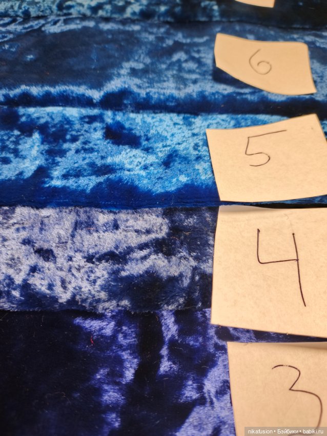 Плюш СССР натуральный синий (фото 6)