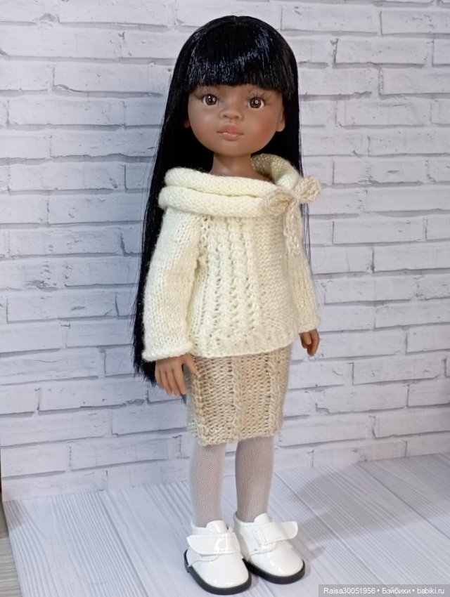 Юбка, кофта для кукол Паола Рейна 32-34 см (фото 2)