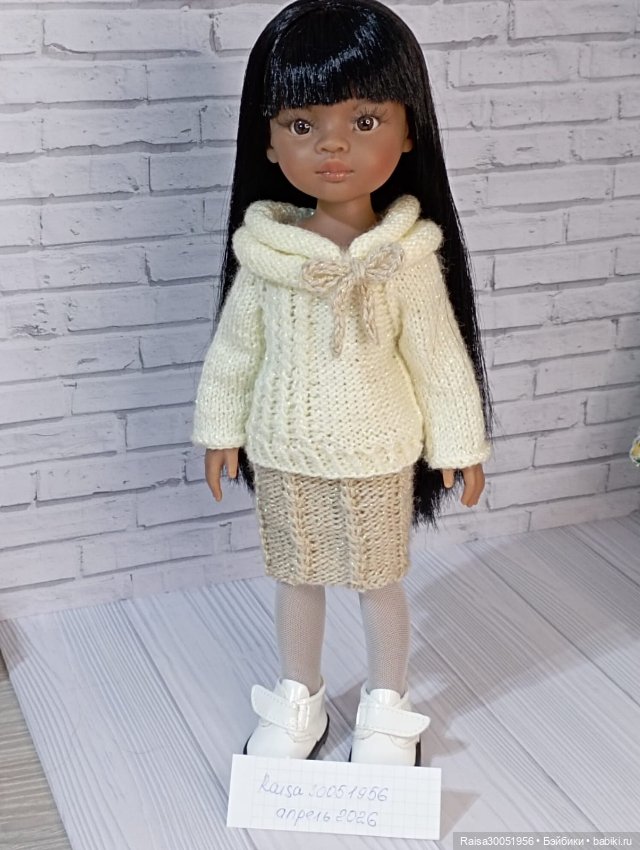 Юбка, кофта для кукол Паола Рейна 32-34 см (фото 4)