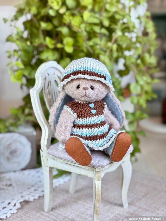 Мини тедди зайка Фани (рост 11 см) (фото 5)