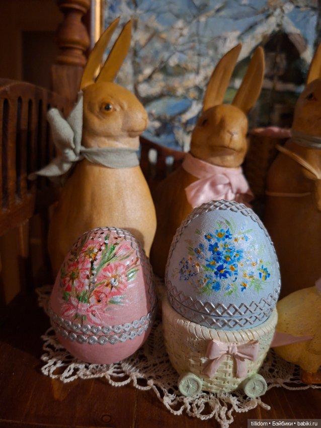 Яйца бонбоньерки(сюрпризницы) в антикварном стиле (фото 3)