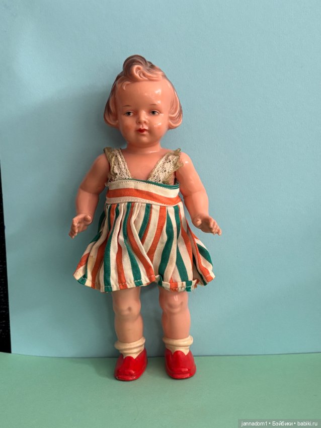 Очаровательная куколка Milon Gehler, Mige в красных ботиночках, высота 22 см