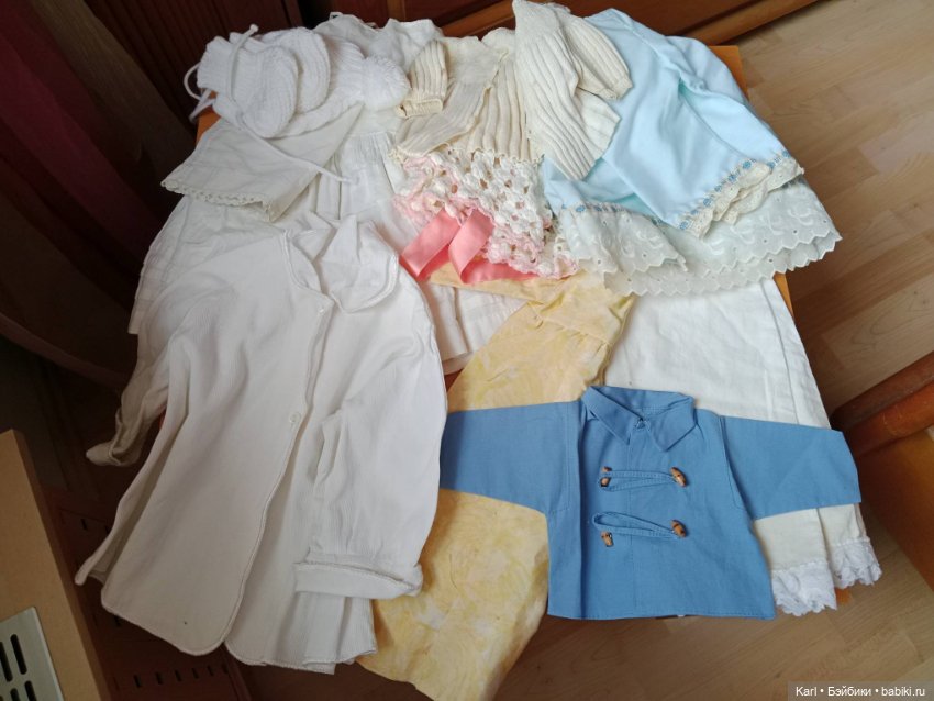 Одежда для винтажных кукол. 11 предметов