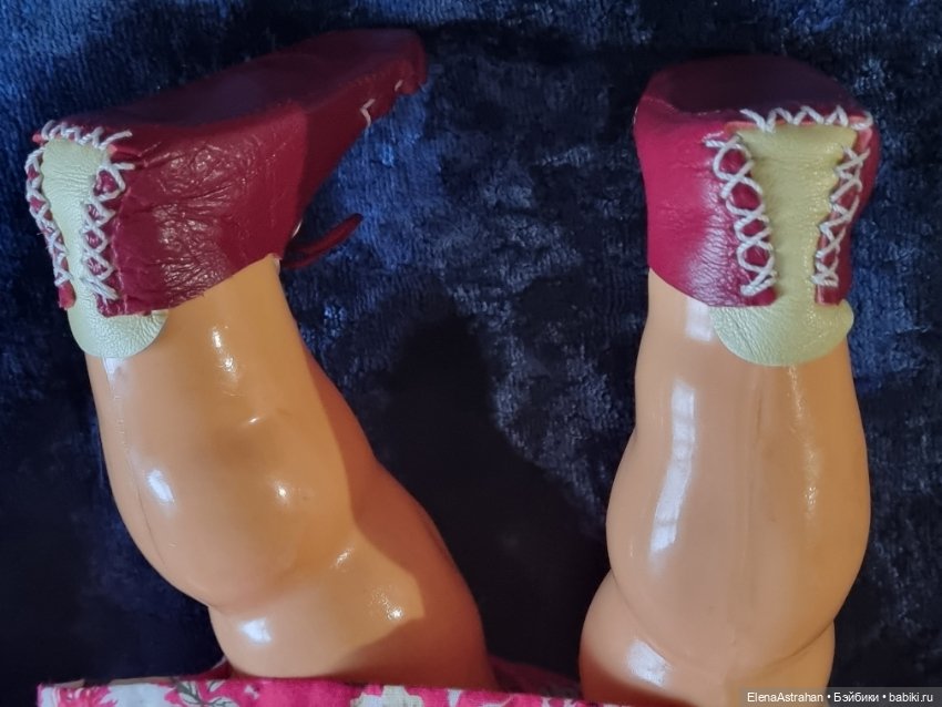 Туфельки Пинетки Обувь Кукла целлулоидная ОХК (фото 2)