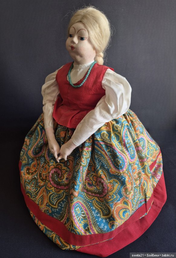 Кукла-грелка на чайник СССР